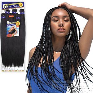 X-Pression Synthetic Braid 6X RUWA PRE-STRETCHED 24" (3 PACKS)
